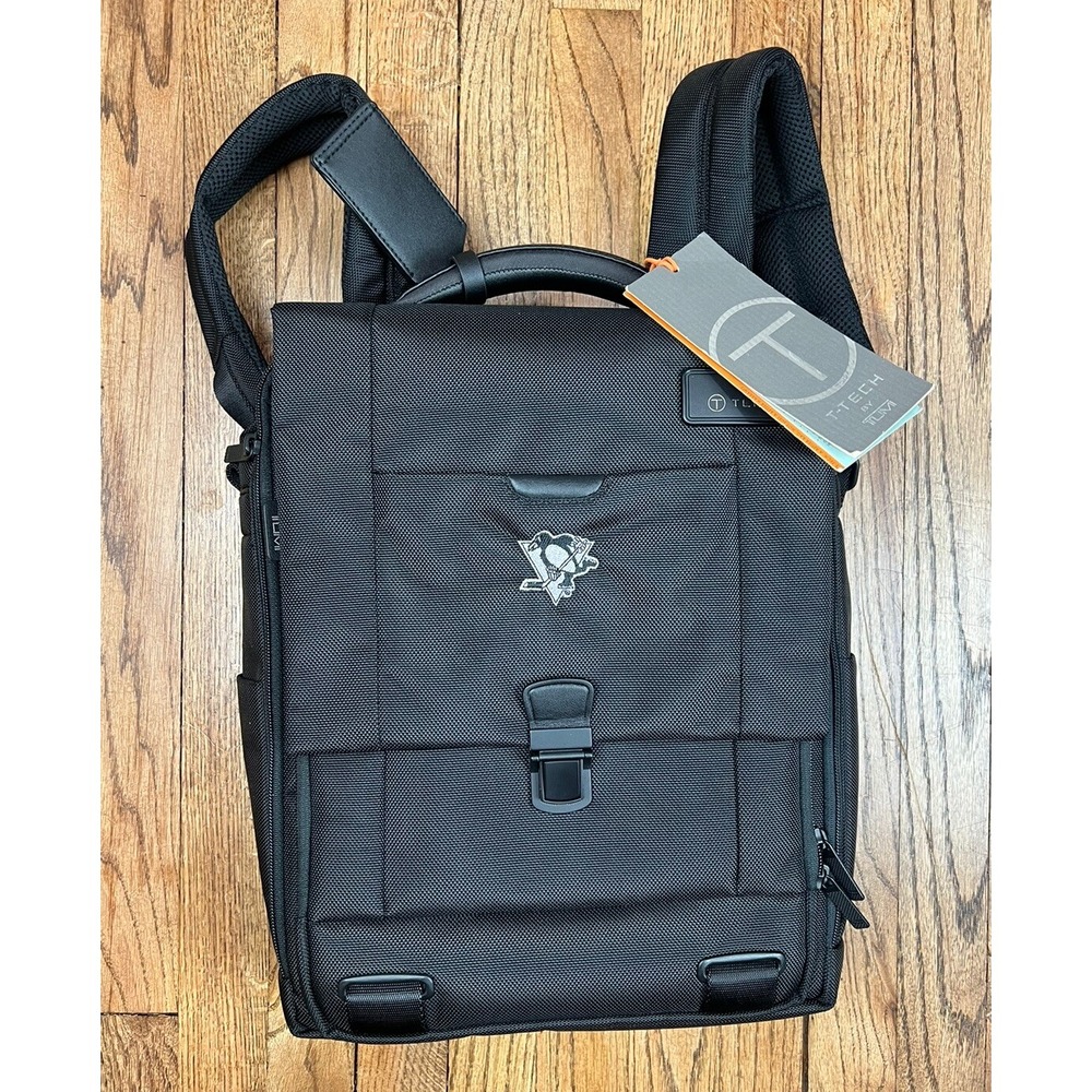 NWT Tumi Tech‎ Convertible Laptop Brief Pack Nylon Backpack Pittsburgh Penguins